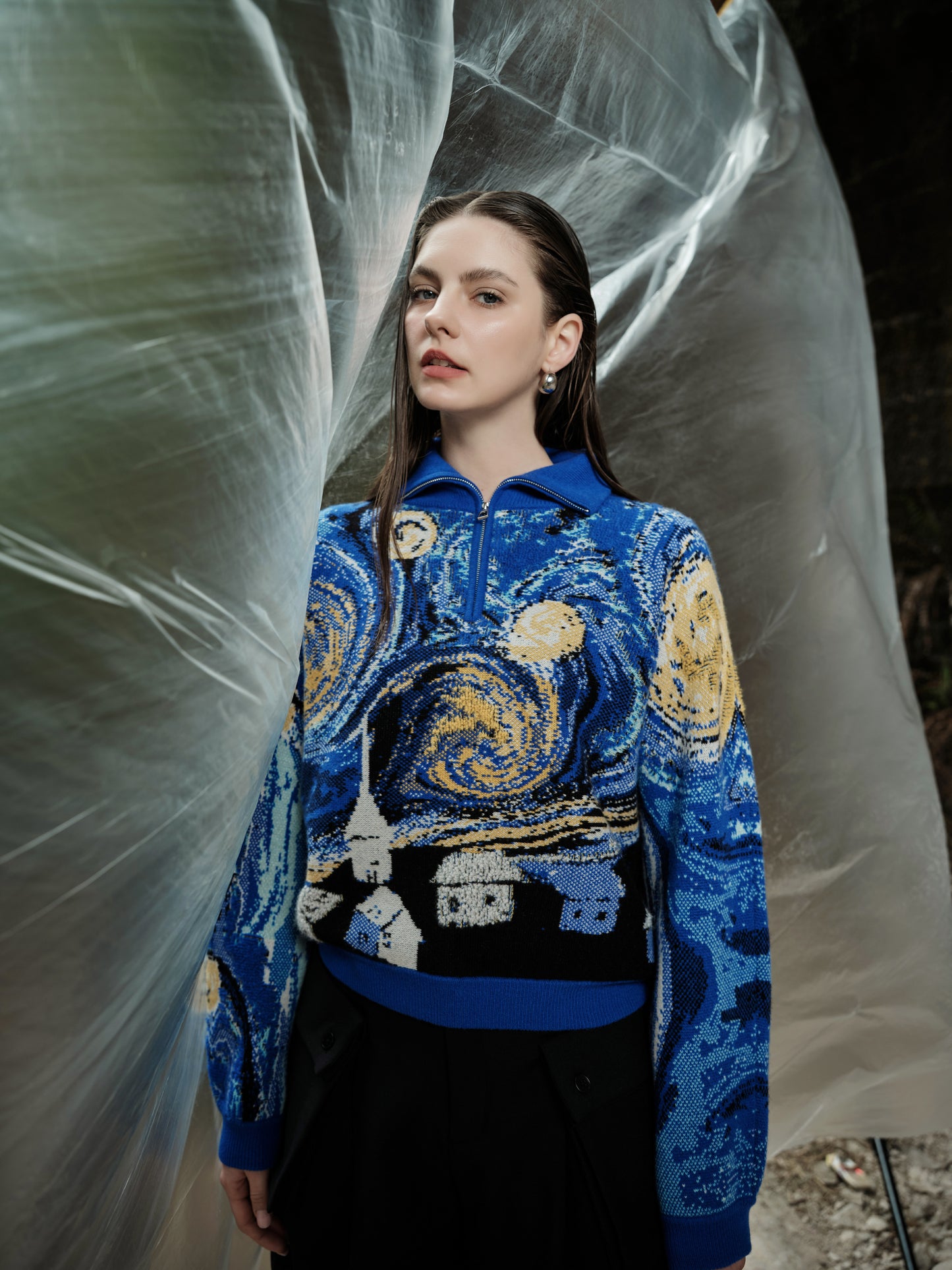 100% Cashmere Sweater - van Gogh