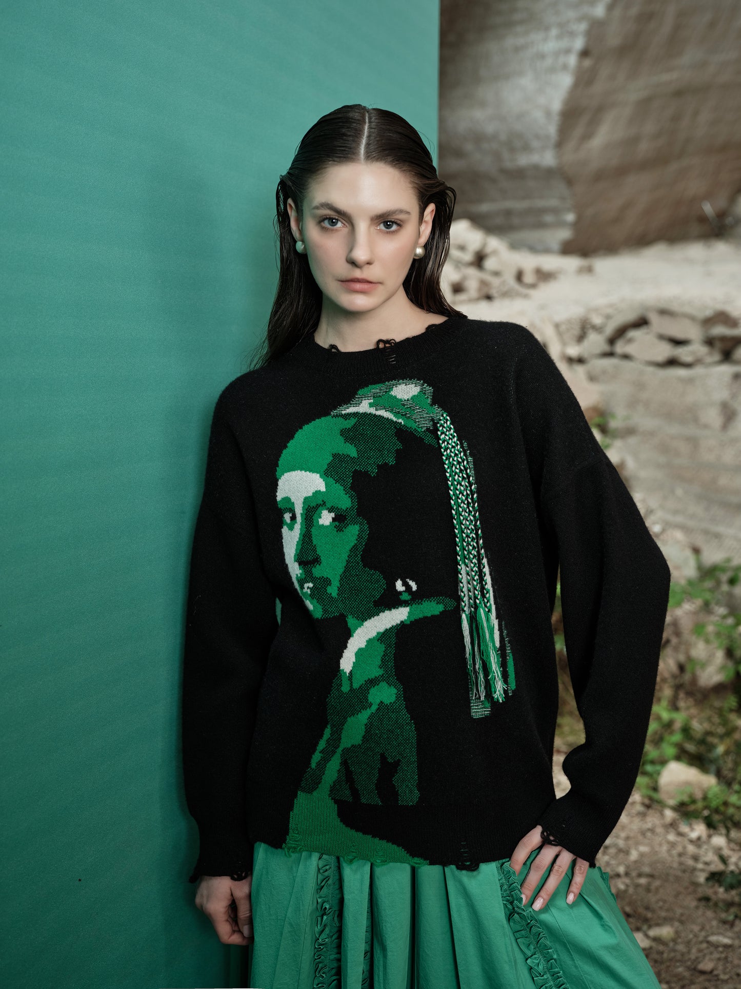 100% Cashmere Sweater - Vermeer