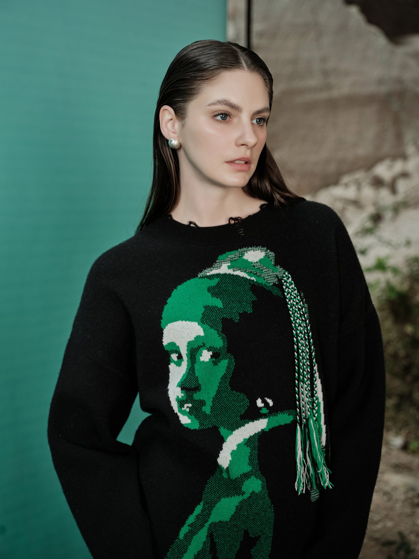 100% Cashmere Sweater - Vermeer