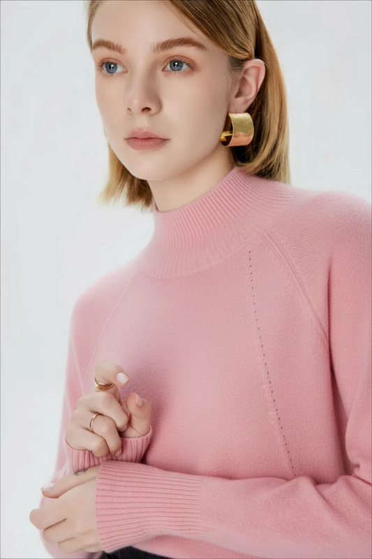 Cashmere Long Sleeve Turtle Neck