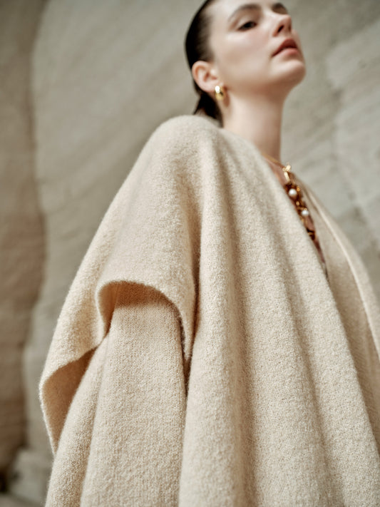 100% Cashmere Sweater - Cover Shoulder