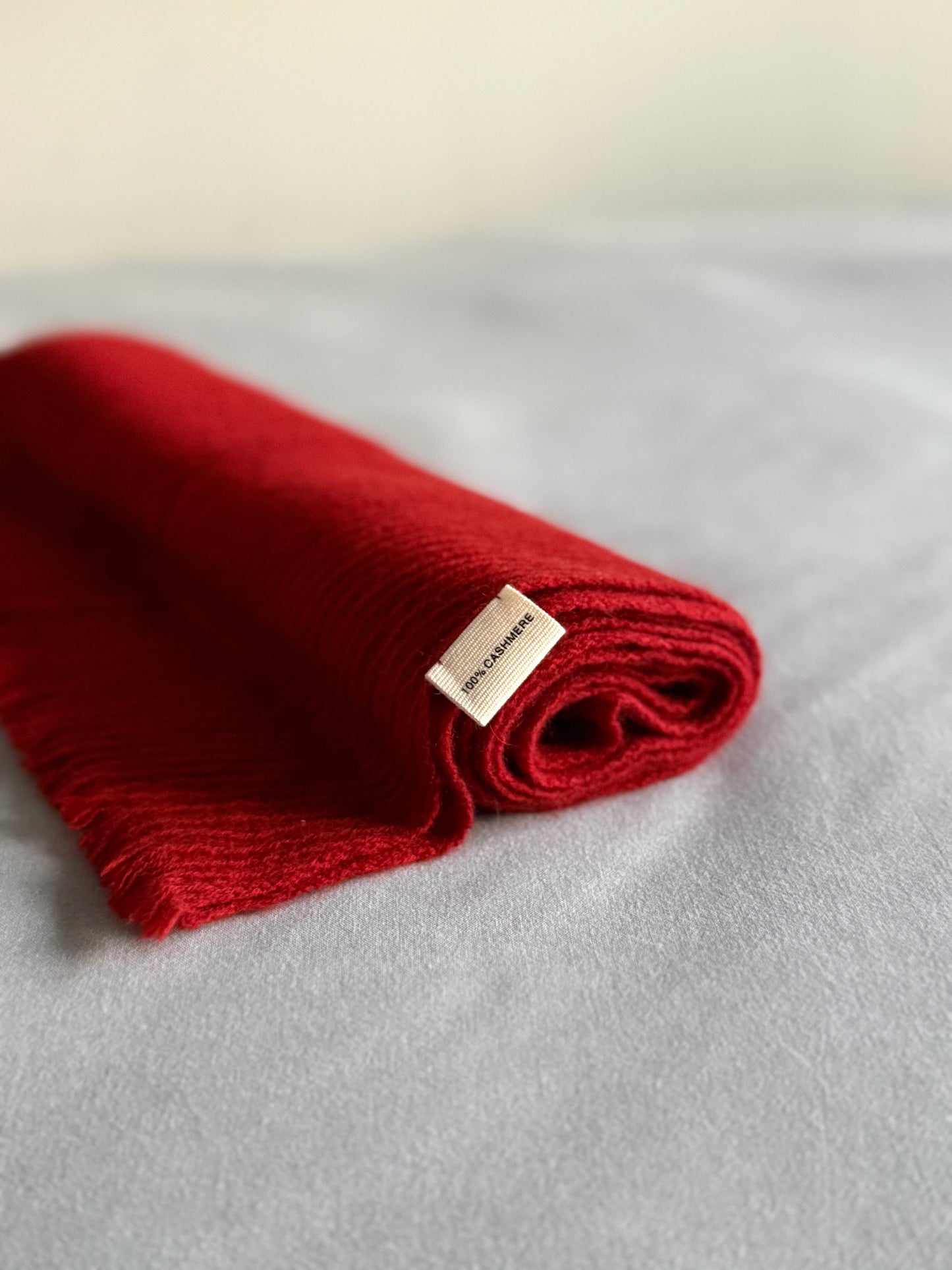 100% Cashmere Scarf - Beige