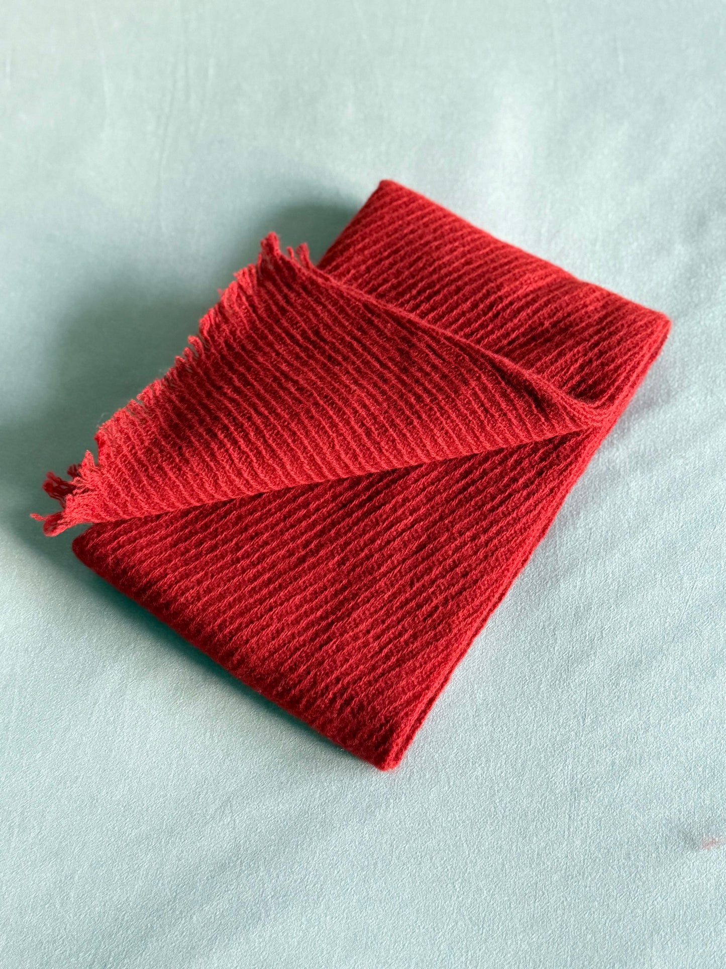 100% Cashmere Scarf - Red