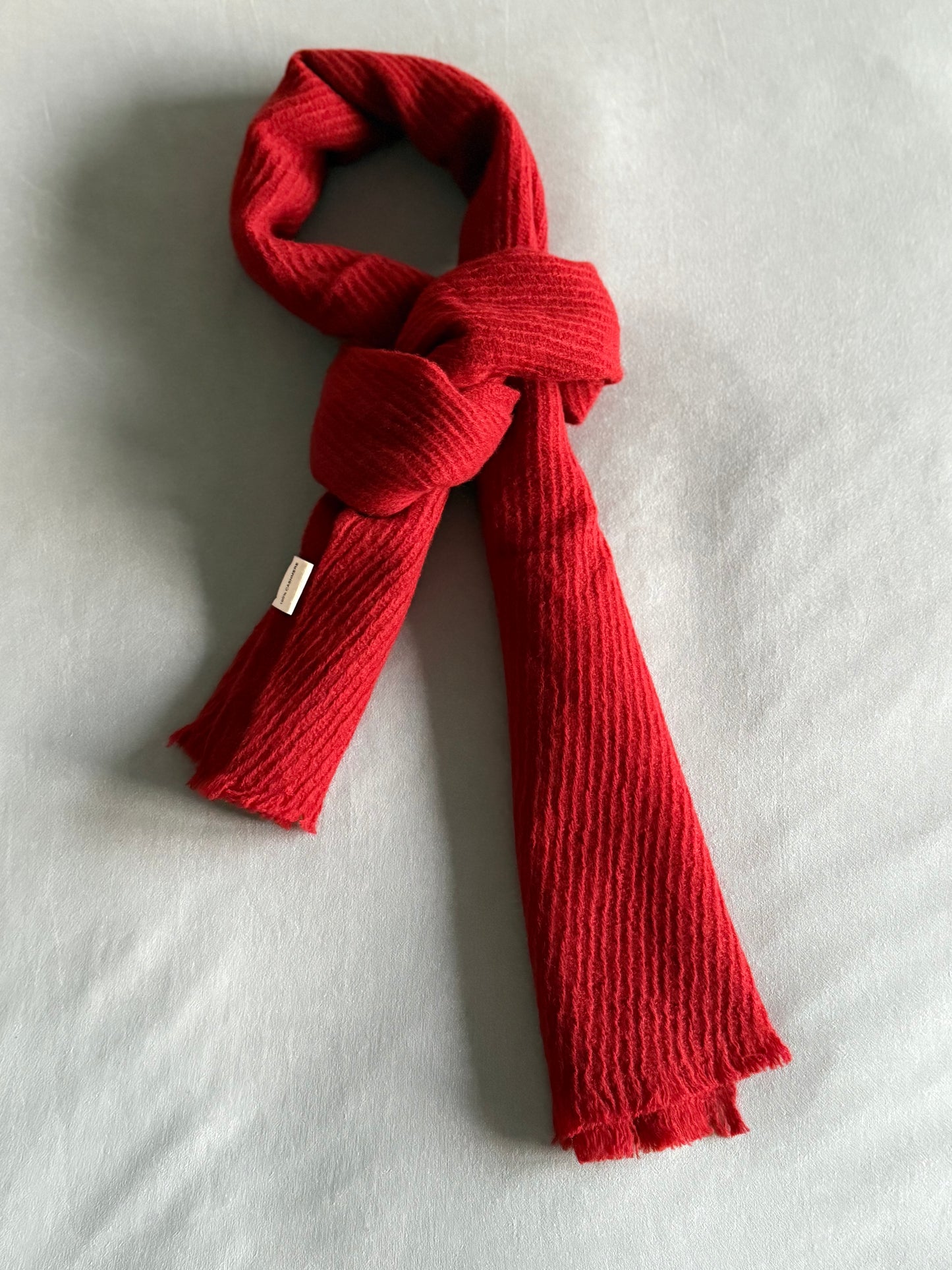 100% Cashmere Scarf - Red