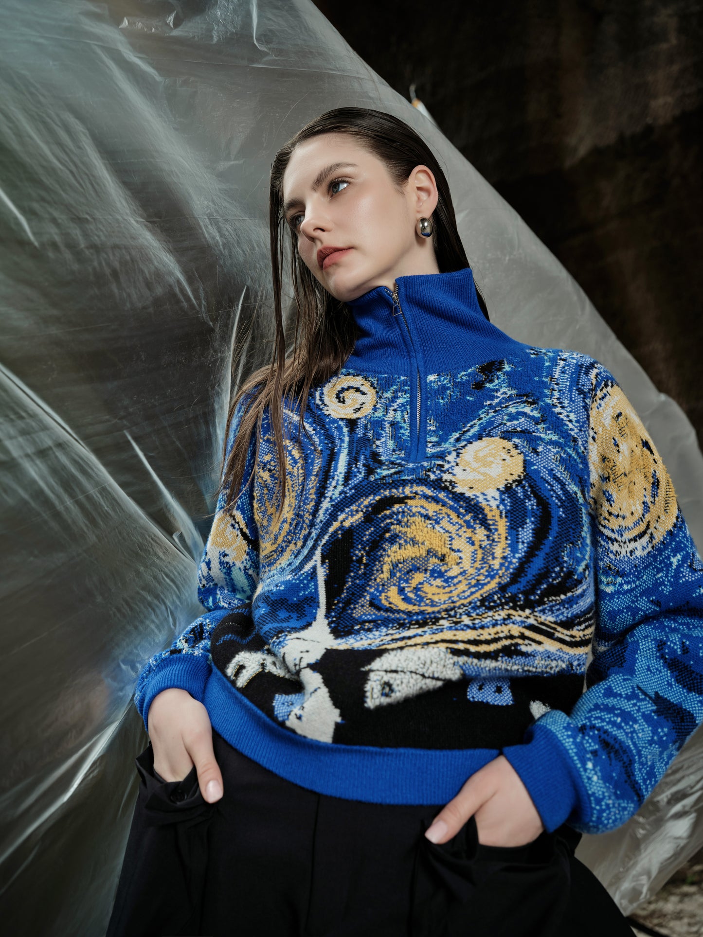 100% Cashmere Sweater - van Gogh