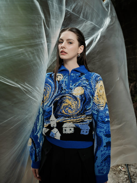 100% Cashmere Sweater - van Gogh