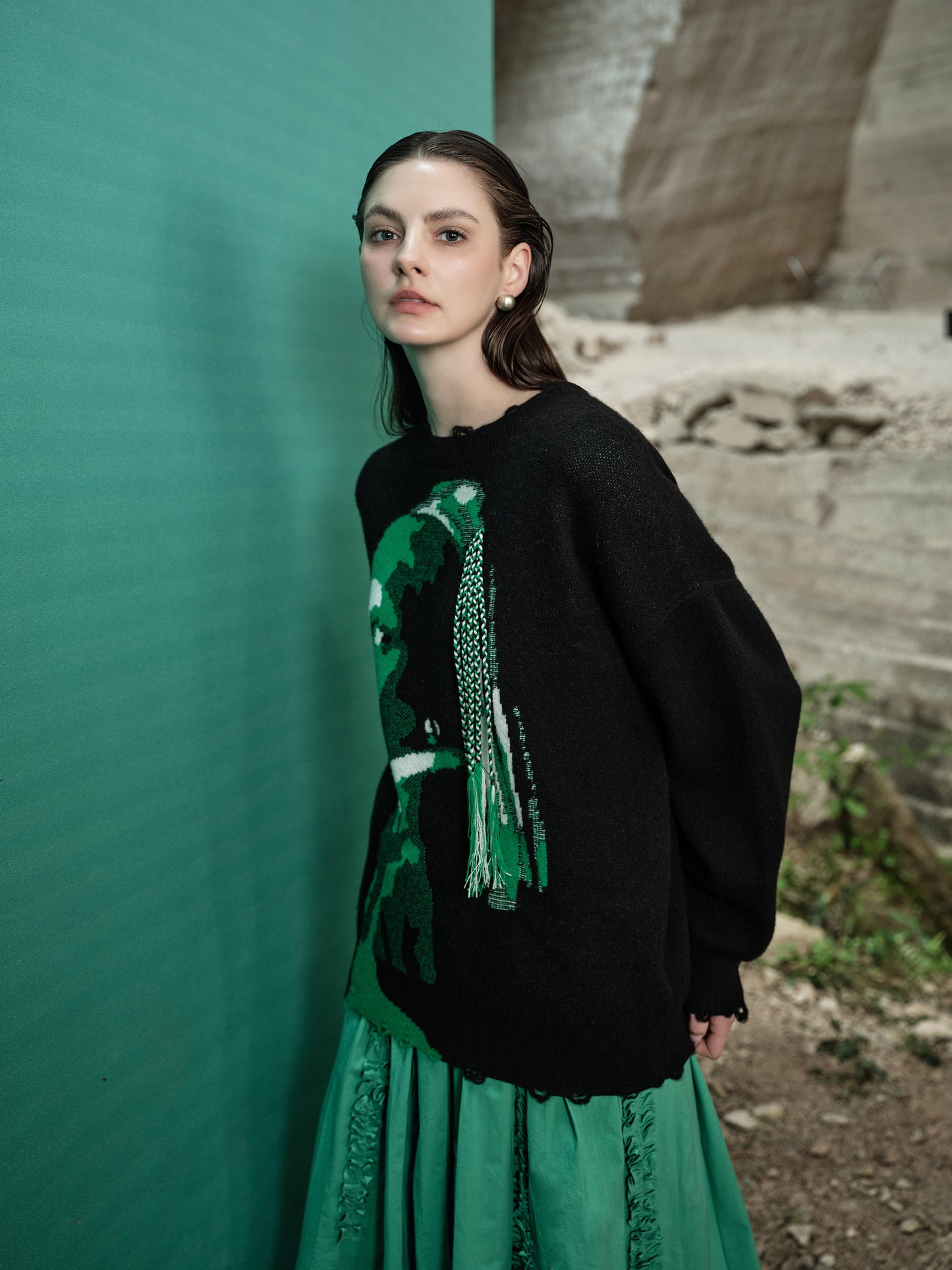 100% Cashmere Sweater - Vermeer