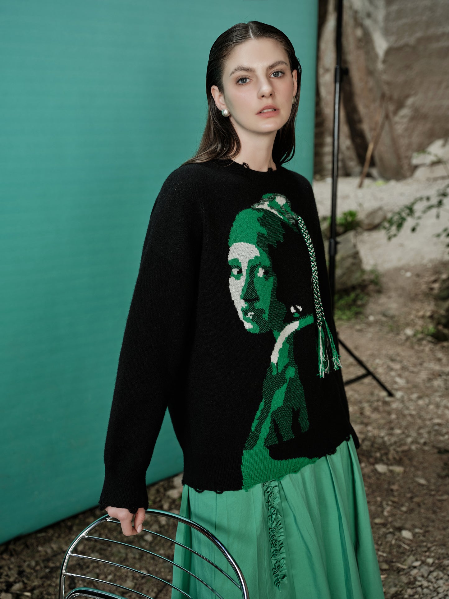 100% Cashmere Sweater - Vermeer