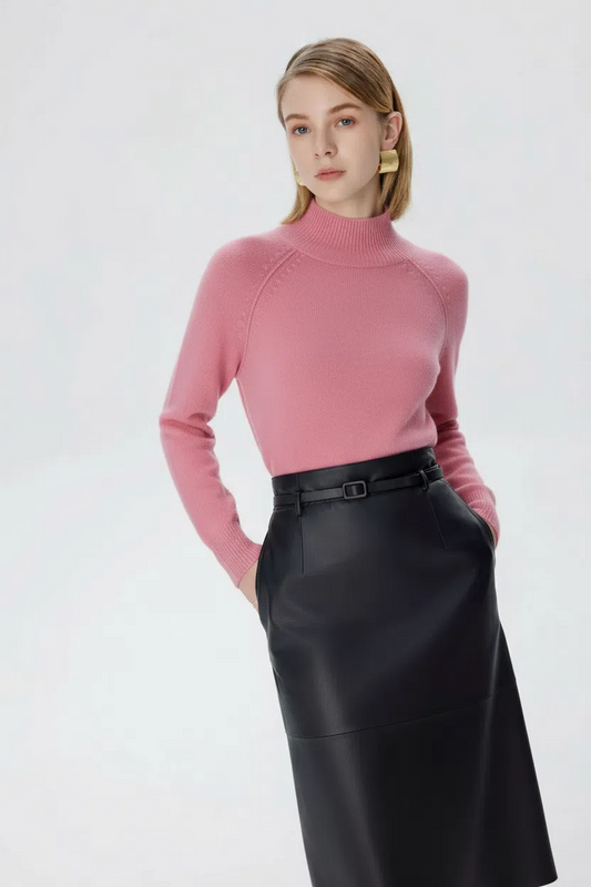 Cashmere Long Sleeve Turtle Neck
